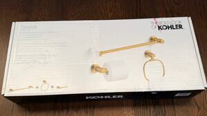 Kohler Terzet 3-piece Bath Accessory Set Gold